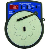 [해외] Supco CR87B Fahrenheit Temperature Circular Chart Recorder, 6 Chart Diameter, 110-120V Voltage