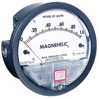 [해외] Dwyer Magnehelic Series 2000 Differential Pressure Gauge, Range 0.25-0-0.25WC