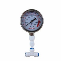 [해외] DIGITEN Water Pressure Gauge Meter 0-1.6MPa 0-220psi 1/4 f Reverse Osmosis System Pump¡­