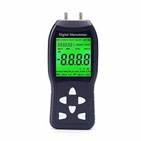 [해외] Digital Manometer, Professional Air Pressure Meter, Differential Pressure Gauge HVAC Gas Pressure Tester （Measuring Range: ±20.68 kPa）