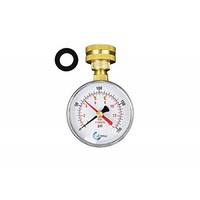 [해외] CARBO Instruments 2-1/2 Pressure Gauge,Water Pressure Test Gauge, 3/4 Female Hose Thread, 0-200 PSI with Red Pointer