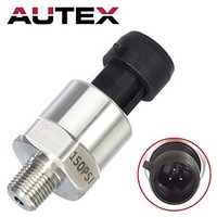 [해외] AUTEX Pressure Transducer/Sender/Sensor 150/200 Psi Stainless Steel Compatible With Oil, Fuel, Air, Water (150 Psi)