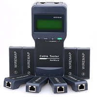 [해외] Cruiser Nf-8108-m Multifunction Network LAN Phone Cable Tester Meter Cat5 Rj45 Mapper 8 Pc Far End Test