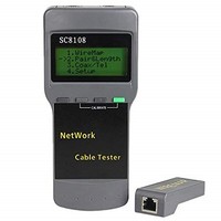 [해외] gazechimp Network RJ45 Ethernet Testing Tester Cable LAN Length Test Tool SC8108
