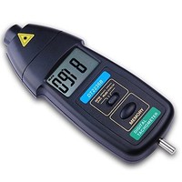 [해외] Lanlanmaoyimg Tachometer Contact Tachometer 3in1 Handhold LCD Digital Tachometer Wide Measuring Range Speedometer DT2236B Precision Measurement
