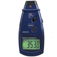 [해외] Lanlanmaoyimg Tachometer 3in1Portable Professional Photo Tachometer Wide Measuring Range for 2.5~99999 RPM Digital Tachometer /0.05~1666Hz/1~99999Total SM6234E Precision Measuremen