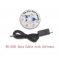 [해외] VTSYIQI The RS-232C Data Cable with Software for VM-6310 Digital Vibration Meter Tester Vibrometer Gauge Connect to PC