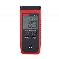 [해외] Non-Contact Tachometer, Walfront UNI-T UT373 Mini Non-Contact Digital La-ser Tachometer LCD Display 10-99999RPM Accuracy Tach Speed Meter