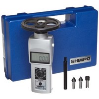 [해외] Shimpo DT-105A-S12 Handheld Tachometer with 12 Wheel, LCD Display, 0.10 - 25000rpm Range