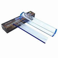 [해외] 8 Inch 5X Blue Raised Domed Bar Magnifier 7513B with Reading Tracking Line Optical Tool Bar Magnifying Glass