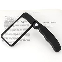 [해외] WITHit Hinge Lighted Rectangular Magnifier - Black