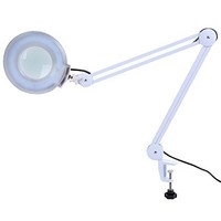 [해외] 5X Desk Magnifier Lamp,Adjustable Swivel and Swing Arm LED Magnifier Table Lamp Light With Glass Lens and Bench Clamp