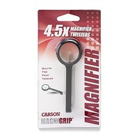 [해외] Carson MagniGrip 4.5x Magnifier with Attached Precision Tweezers (MG-55)