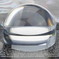 [해외] YOCTOSUN 2.5 Inch Dome Magnifier 5X Acrylic Paperweight Reading Magnifying Glass Optical Half Ball Lens with Gift Box and Polishing Pouch