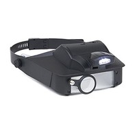 [해외] Carson LumiVisor Head Magnifier - Head Visor with LED Lighted Magnifier (2x/3x/5x/6x) (LV-10)