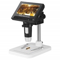 [해외] Digital Microscope 4.3 LED Screen Display 720P 10X-1000X Magnification Zoom Camera Video Recorder for Phone Repair Soldering Tool Jewelry Appraisal Biologic