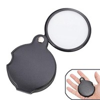 [해외] Pocket Magnifying Glass, 5x60 Folding Magnifier Loupe with Protective Case for Reading,Inspection