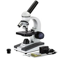 [해외] AmScope M150C-I 40X-1000X All-Metal Optical Glass Lenses Cordless LED Student Biological Compound Microscope