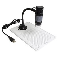 [해외] Plugable USB 2.0 Digital Microscope with Flexible Arm Observation Stand for Windows, Mac, Linux (2 MP, 250x Magnification).