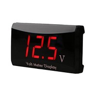 [해외] LinkStyle Car Digital Voltmeter, Waterproof DC 12V LED Digital Display Voltmeter for Car Motorcycle Voltage Volt Meter Gauge