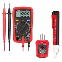 [해외] Signstek Electrical Test Kit with Palm Size Digital Multimeter, Receptacle Tester and AC Voltage Detector Pen