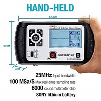 [해외] ALLOSUN Oscilloscope Handheld Scope Digital Storage Meter and Digital Multimeter DMM 25MHz Single Channel