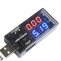 [해외] Diymore USB Charger Doctor Current Voltage Charging Detector Battery Voltmeter Ammeter Multimeter USB Tester Mobile Power Panel Monitor Gauge DC LED Display