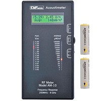 [해외] Acoustimeter AM-10 EMF Meter Bundled with Extra Batteries and Case by EMFields Find EMR Hot Spots Widest Spectrum 0.2-8.0GHz Measure Peak and Average RF Exposure Listen wit