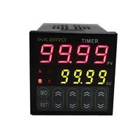 [해외] Inkbird Digital Tact Switch Preset Scale Counter Register Twin Timer Relay Time Delay (IDT-E2RH Timer)