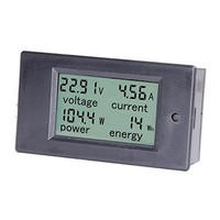 [해외] bayite DC 6.5-100V 0-20A LCD Display Digital Ammeter Voltmeter Multimeter Current Voltage Power Energy Battery Monitor Amperage Meter Gauge with Built-in Shunt