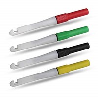 [해외] TKDMR 4mm Socket Insulation Piercing Needle Non-destructive Back Probe Pin Test Probes Red/Black/Yellow/Green Mini Wire Piercer Set of 4