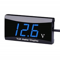 [해외] DC 12V Car Digital Voltmeter Gauge - AIMILAR LED Display Voltage Volt Meter for Car Motorcycle (Blue)