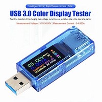 [해외] MakerHawk USB 3.0 Tester, USB Power Meter, 3.7-30V 0-4A Voltage Tester Multimeter, USB Current Meter Tester, IPS Color Display Voltmeter Ammeter, USB Charger Tester AT34