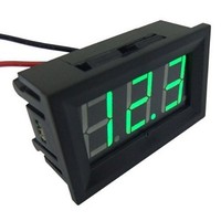 [해외] SMAKN® 2 Wire Green Dc 4.0-30v LED Panel Digital Display Voltage Meter Voltmeter