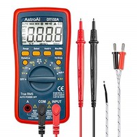 [해외] AstroAI Digital Multimeter, TRMS 4000 Counts Volt Meter Manual and Auto Ranging; Measures Voltage Tester, Current, Resistance, Continuity, Frequency; Tests Diodes, Temperature, Red