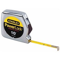 [해외] Stanley Hand Tools 33-115 10 x 1/4 PowerLock Pocket Tape Rule (3 Pack)
