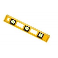 [해외] Level by Tool Bench Hardware 16 Yellow Heavy Plastic 3 bubble ruler level New