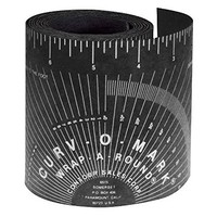 [해외] Jackson Safety Contour Wrap-A-Round Pipe Marking Tool (14752), Black, Medium, 3.88” to 4’, 1 / Case