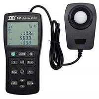 [해외] TES 136 Chroma Meter Color illuminometer 0.1 to 99990 lx Light Color Temperature,Colorimeter,Color Difference Tester Meter TES-136