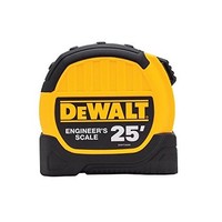 [해외] Dewalt DWHT36066S 25ft. Engineer Scale Tape Measure, Black and Yellow