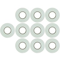 [해외] Sunlite E178 White Electrical Tape, 10 Pack, Ten