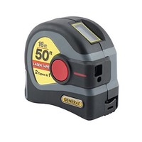 [해외] General Tools LTM1 2-in-1 Laser Tape Measure, LCD Digital Display, 50’ Laser Measure, 16’ Tape Measure