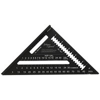 [해외] Johnson Level and Tool 1904-0700 7-Inch Johnny Square, Professional Easy-Read Aluminum Rafter Square w/out Manual