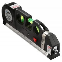 [해외] Qooltek Multipurpose Laser Level laser measure Line 8ft+ Measure Tape Ruler Adjusted Standard and Metric Rulers