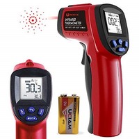 [해외] Infrared Thermometer, Digital Temperature Gun Infrared Non-Contact Thermometer -58°F to 1022°F (-50°C to 550°C) with Adjustable Emissivity for Cooking/Air/Auto Repair (with Battery