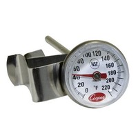 [해외] Cooper-Atkins 1236-70-1 Bi-Metals Espresso Milk Frothing Thermometer with Clip, 1 Dial and 5 Shaft Length