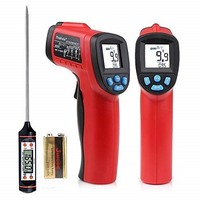 [해외] Non-Contact Digital Infrared Thermometer Meat Thermometer Temperature Gun -58℉~ 1022℉ (-50℃ ~ 550℃) Temperature Probe for Cooking/Air/Refrigerator