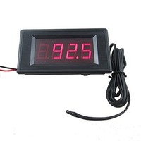 [해외] DIGITEN 12V Red Digital Fahrenheit degree Thermometer High Low Alarm -76-257F Temperature