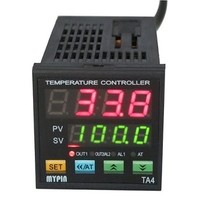 [해외] F/C PID Temperature Controller, AGPtEK Dual Display Digital Programmable Temperature Control TA4-SSR Solid State Relay With 2 Alarms