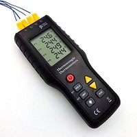 [해외] PerfectPrime TC41, 4-Channel K-Type Digital Thermometer Thermocouple Sensor -200~1372°C/2501°F